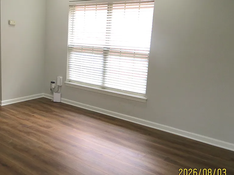 Dining area fits a good size table and chairs.