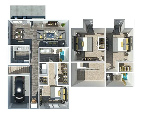 Floor plan 3 Bedroom 2 Bath-Emory Cove