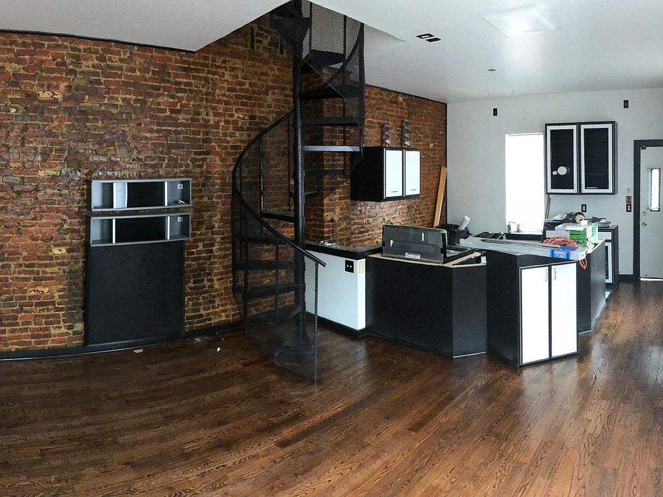 Exposed brick and new custom countertops
