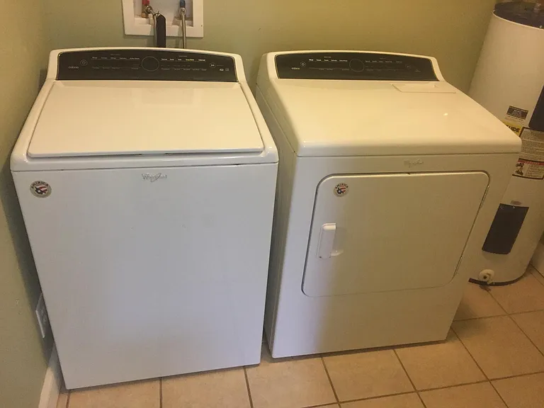 touch screen Whirlpool Cabrio washer and dryer set
