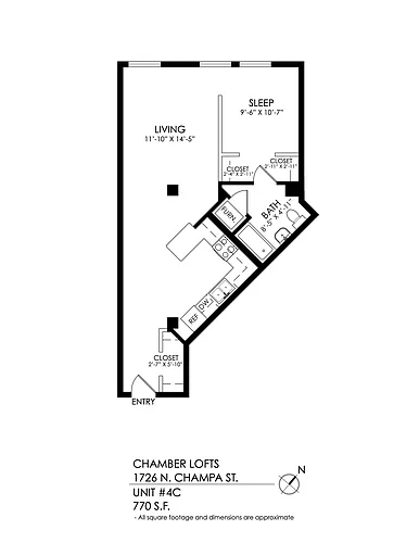 Floor plan 1 Bedroom