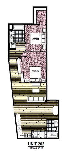 Floor plan 2 Bedroom 2 Bath