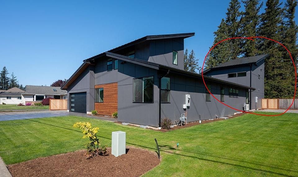 Front view of ADU location from road/behind main house