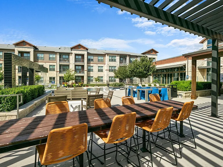 Plenty of outdoor seating by our grills