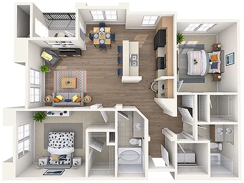 Floor plan B3