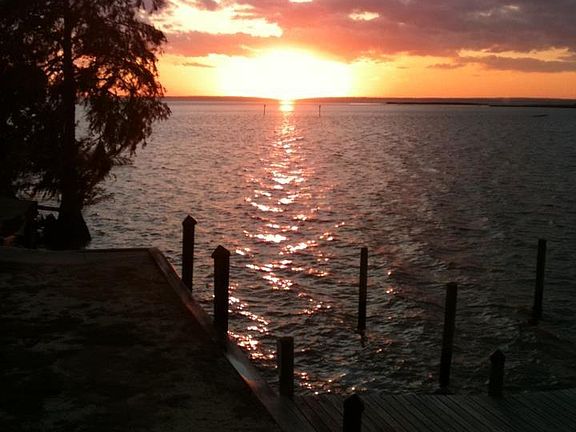 View from back patio - Mobile Bay