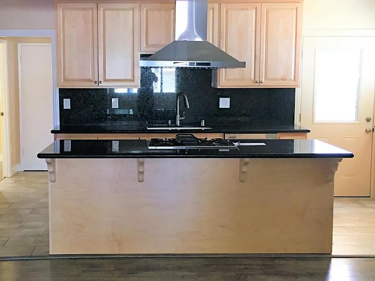 New Kitchen with new maple cabinets