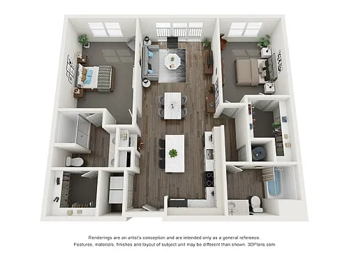 Floor plan 2B1LJB