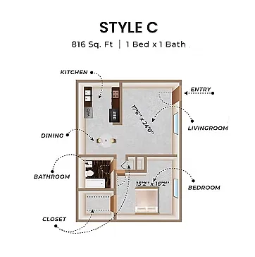 Floor plan Style C