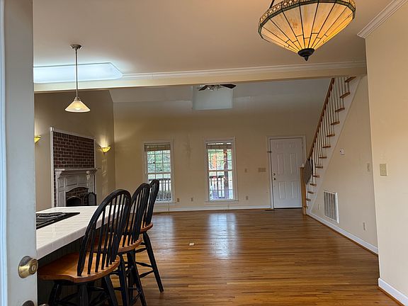 Dining area facing into living room