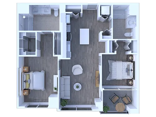 Floor plan Two Bedroom B5