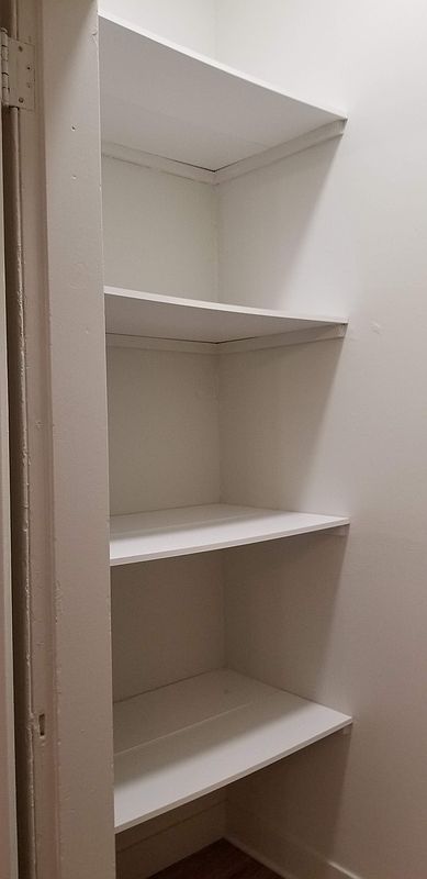 How to Transform a Linen Closet to Open Shelving - House On Longwood Lane
