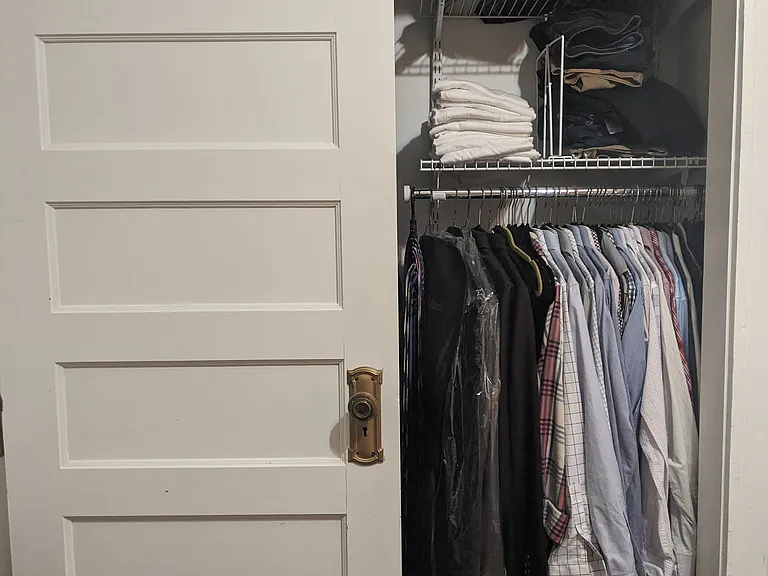 Closet with shelves