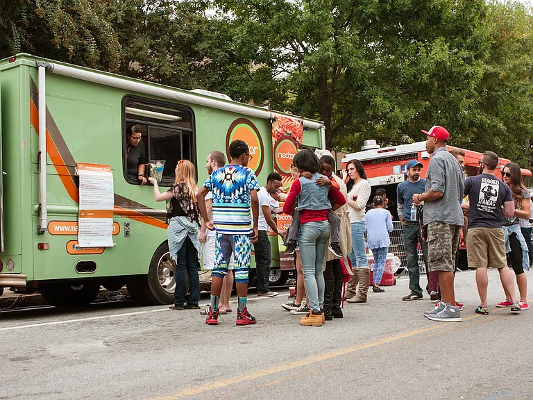 Have your pick from the many food trucks that park on the BeltLine for delicious local bites.