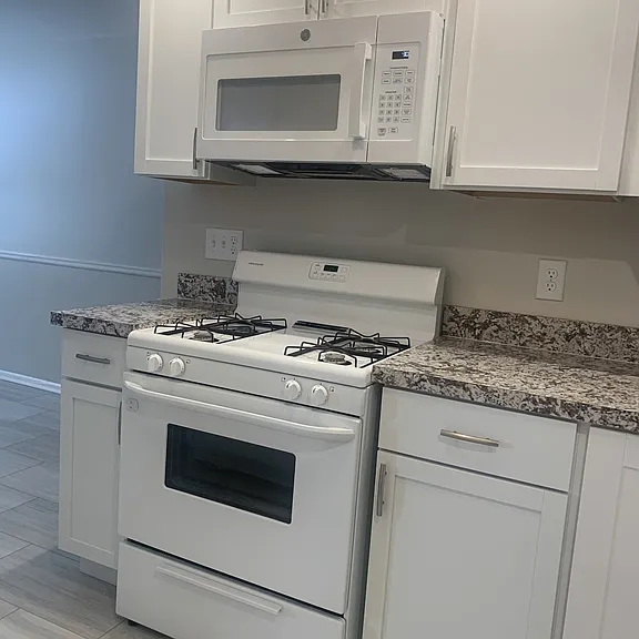 New kitchen with new cabinets and countertops