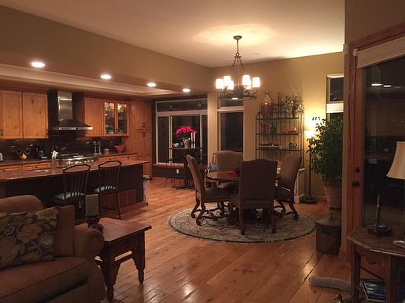 kitchen and dining areas