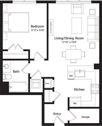 Floor plan A12