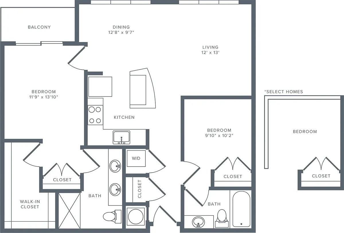 Floor plan B02 Renovated