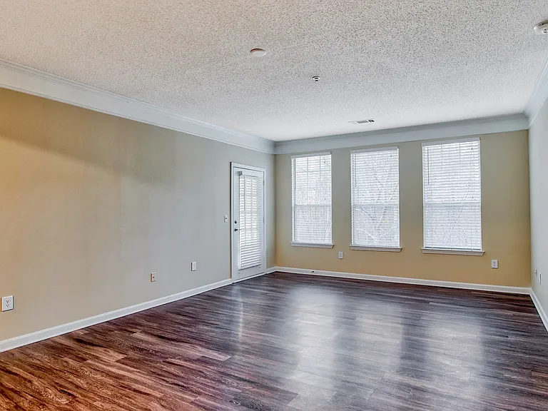 Large windows provide abundant natural light