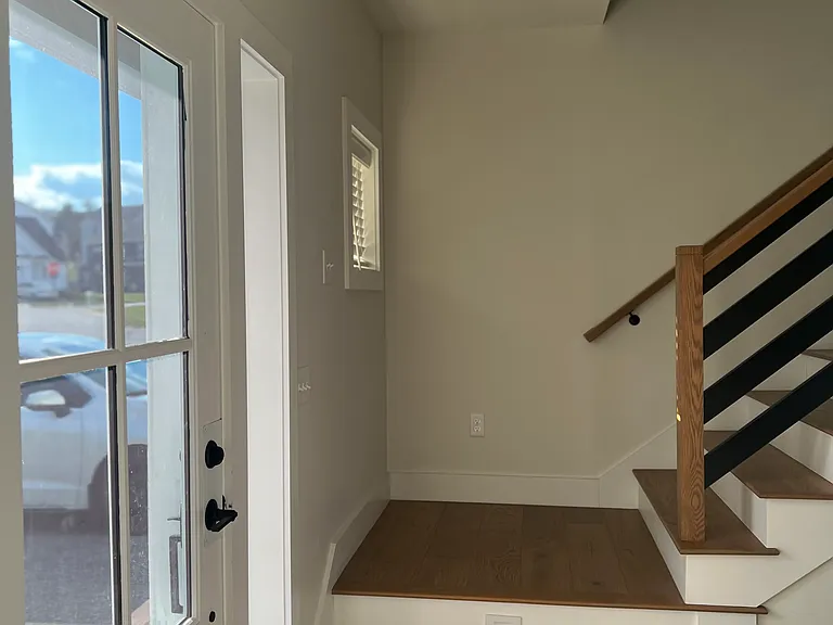 First floor door and stairs to go upstairs