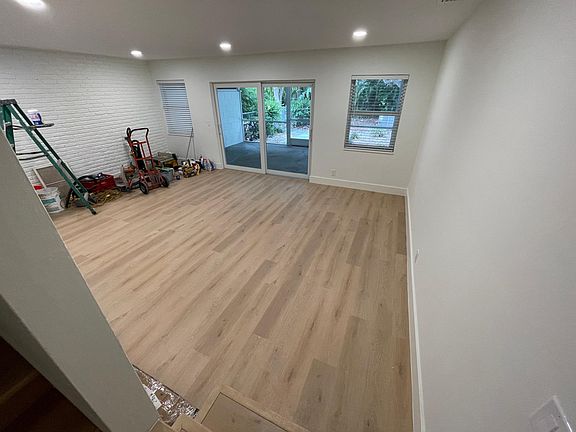 Living room with new impact windows.