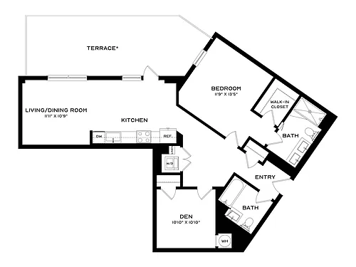 Floor plan A18-Den