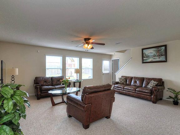 Large living room has great light.