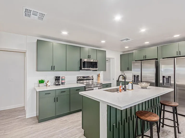 Spacious Kitchen with double Refrigerators