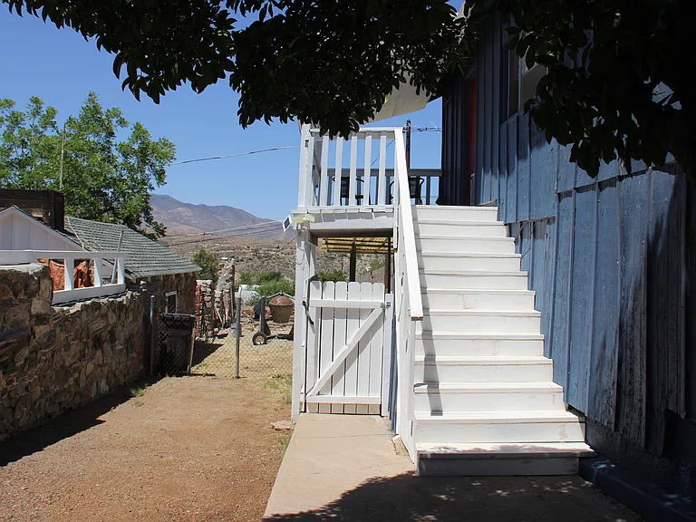 Left side of house