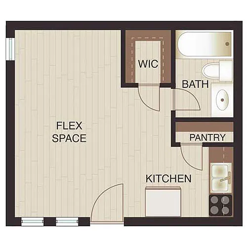 Floor plan Studio