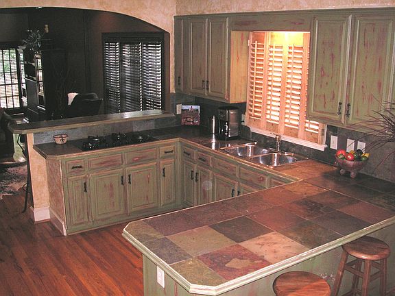 Beautiful Antiqued cabinets