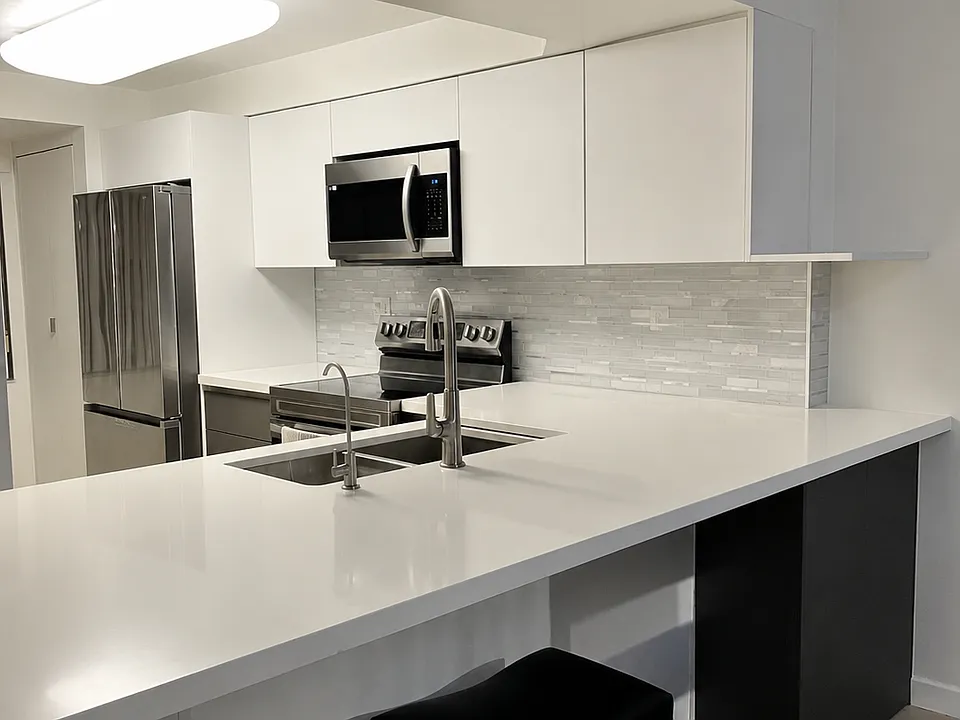 Kitchen: Beautifully updated kitchen with modern finishes and stainless-steel appliances.