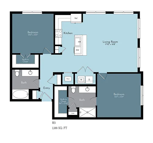 Floor plan B3