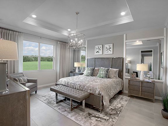 On Top of the World Communities Ocala FL Floor plans Beaumont master bedroom