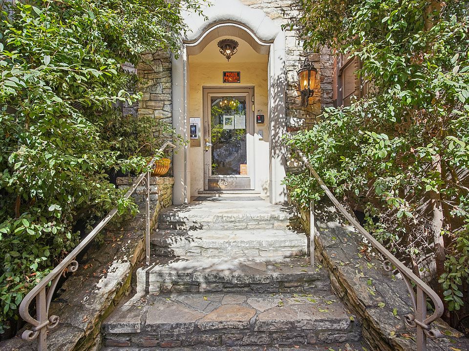 Main entrance door of the apartment building at 2605 Haste St, Berkeley, CA 94704, USA