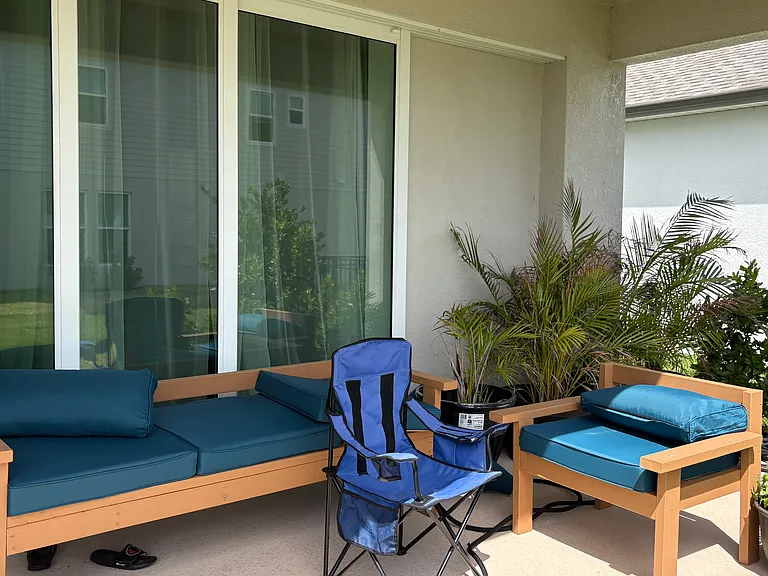 Backyard patio