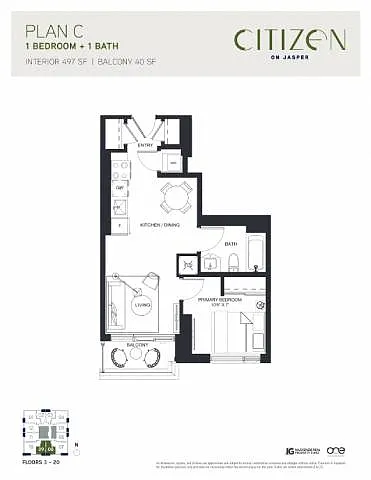 Floor plan 609