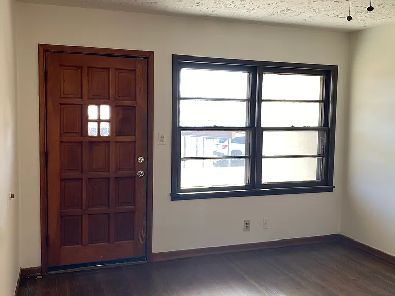 living room - view of front door and front window