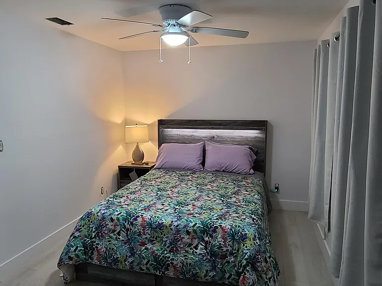Guest Bedroom, artwork has since been added. Queen bed