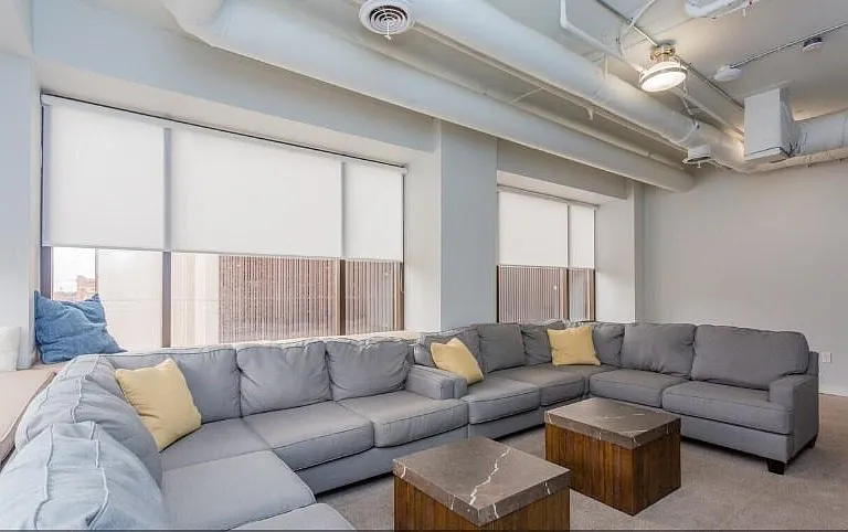 The media lounge is perfect for reading a book, watching a game, or hosting a movie night.