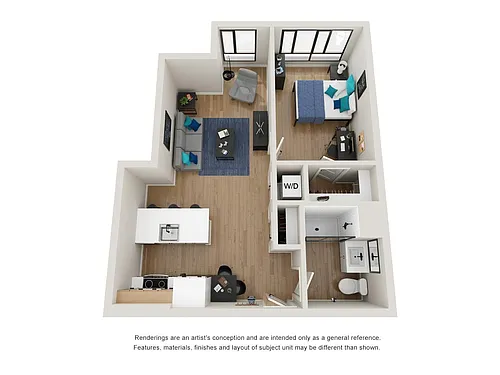 Floor plan 1B-1