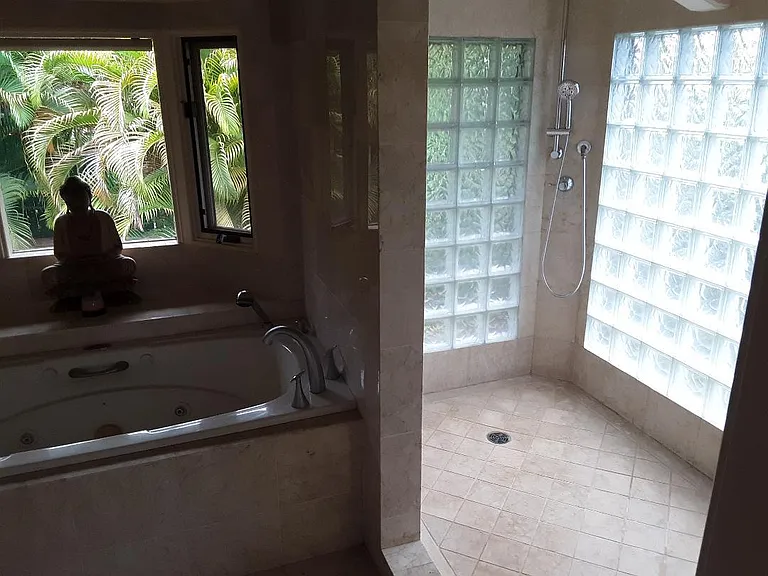 Walkin Shower and Bath of the Main Bedroom Upstairs