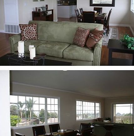 Living Room and Dining Room with Ocean Views