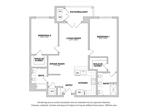 Floor plan B3