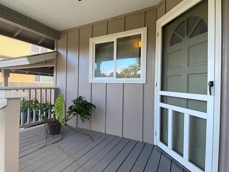 Beautiful veranda at the front of the house.