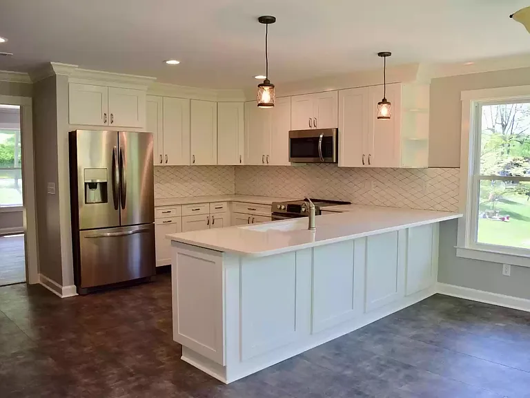 Spacious kitchen.