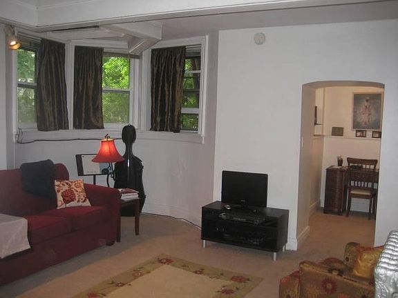 View into den on right