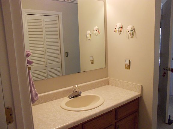 Vanity in master bedroom