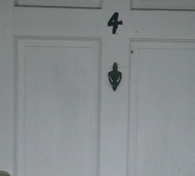 Entry door of unit #4