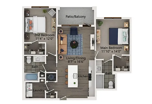 Floor plan B1